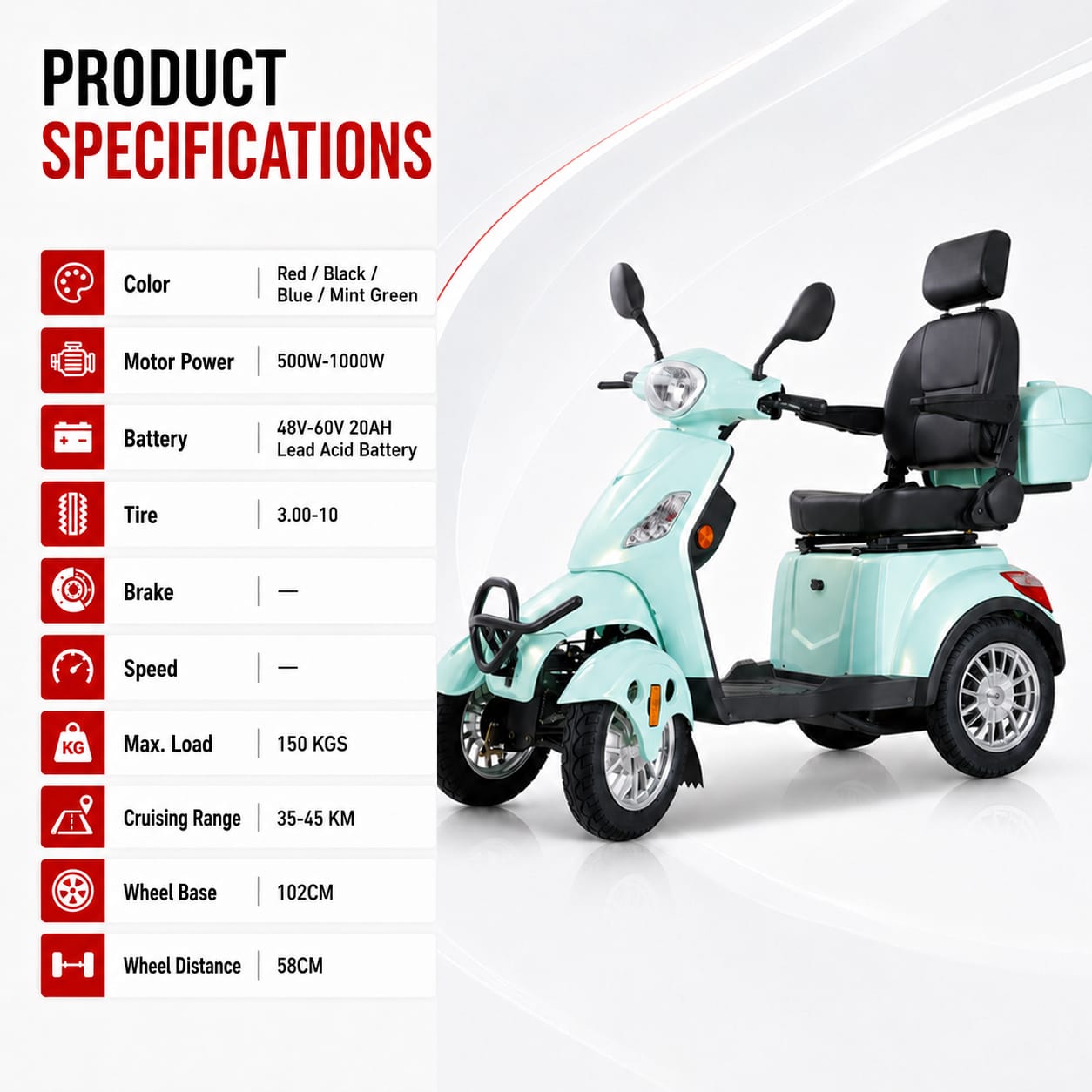 4-Wheel Scooter XL-4L