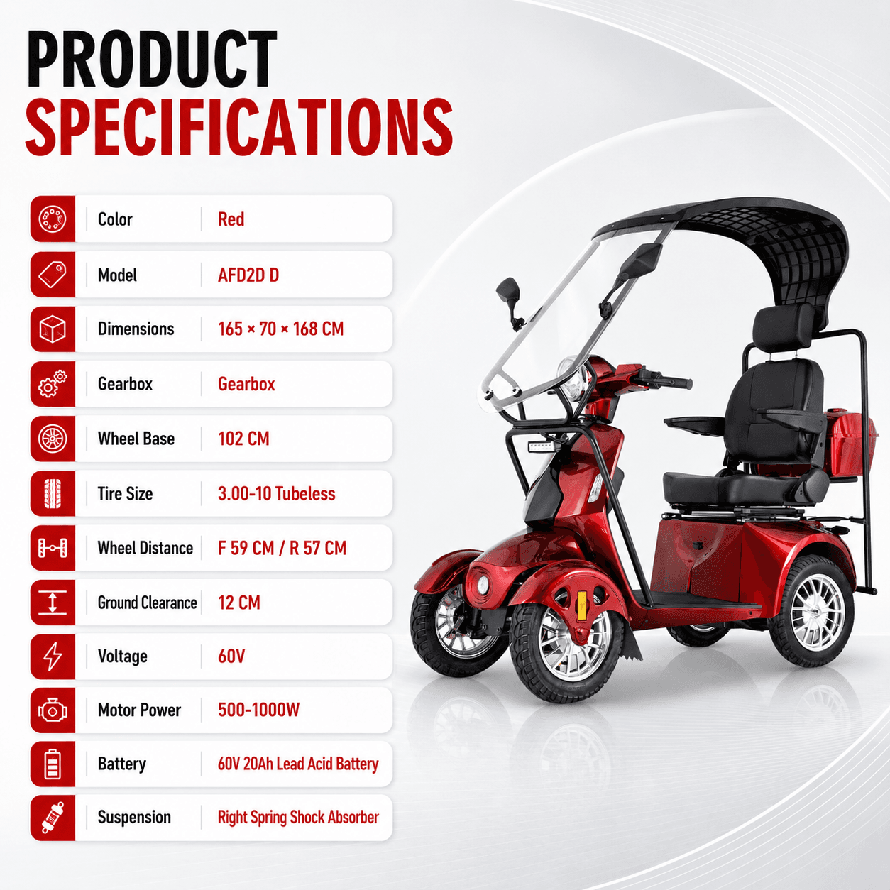 Canopy Scooter AFD2D-D